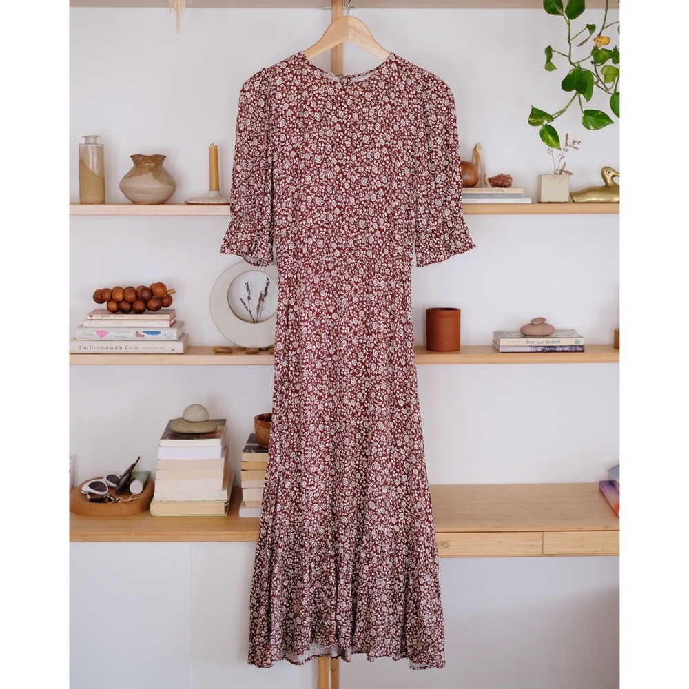 Reformation Mayfield Dress in Chocolatier XS (sold out)